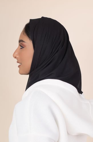 طرحة شاش تركي ميني | أسود