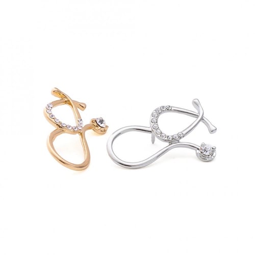 بروش سماعة ذهبية| Medical brooch