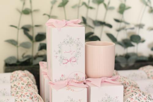 كوب سيراميك وردي