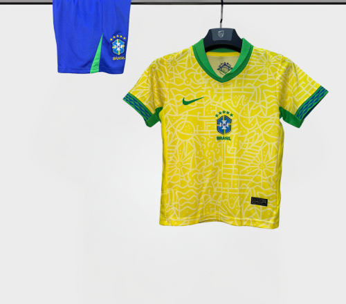 طقم البرازيل الاساسي اطفال 2024-2025