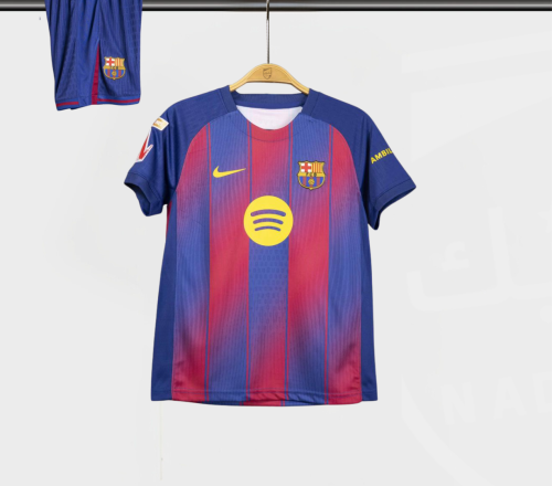 طقم برشلونة الاساسي ولادي 2025-2026