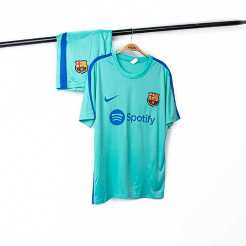 طقم برشلونة تمارين شورت سحاب 2023/2024