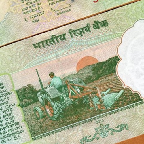 الهند فئة 5 روبية أنسر