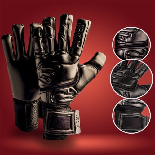 قفازات كره القدم برو اسود كامل