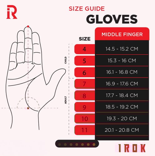 IROK PRO قفاز مرمى ثلاث الوان