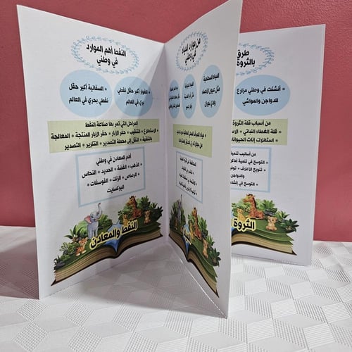 مطوية الموارد الاقتصادية اجتماعيات خامس الفصل الدر...