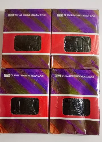 جوارب أسود سادة طويل 12 كرتون