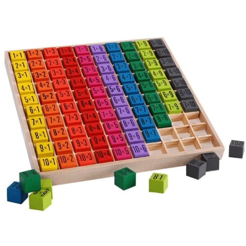 جدول الضرب خشبي