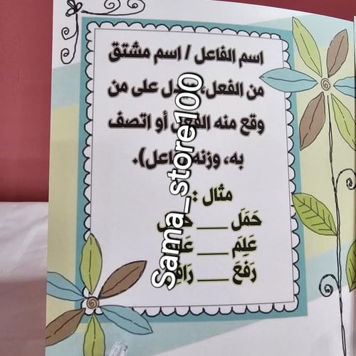 مطوية لغتي سادس pdf اسم الفاعل واسم المفعول الفصل...