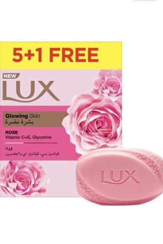 صابون لوكس 6 قوالب بالورد