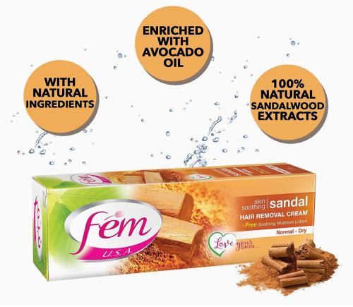 كريم إزالة الشعر بالصندل المنعش من فيم يو اس ايه 1...