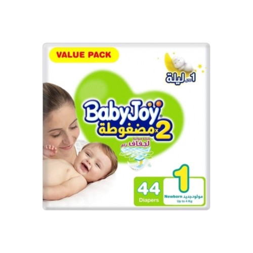 بيبي جوي مقاس (1) مولود جديد 44 حفاضة