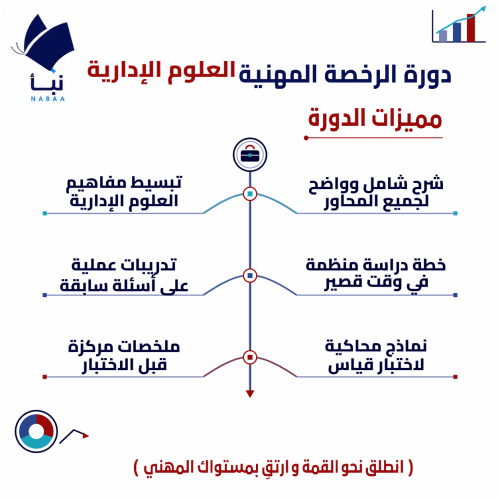 دورة العلوم الادارية للرخصة المهنية