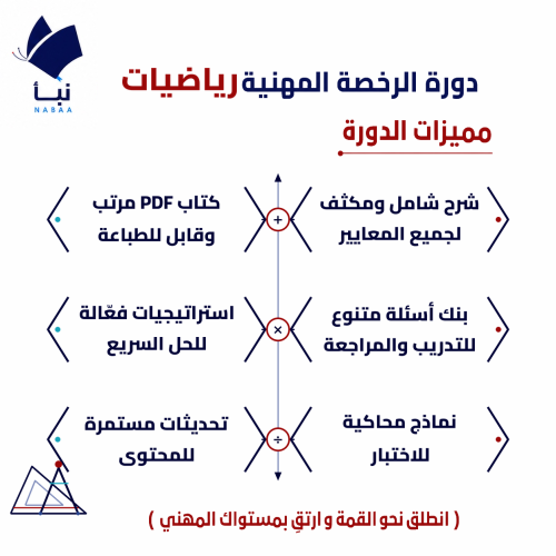 دورة الرخصة المهنية رياضيات