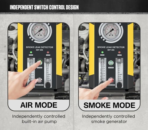 جهاز AUTOOL SDT206 لاكتشاف التسرب بواسطة الدخان وا...
