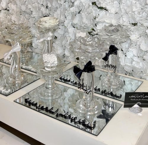 مجموعة المباخر الملكيه الكرستال٣قطع علبه البخور +ا...