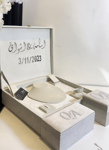 مجموعه عروس ّبوكس عقد كبير +ّبوكس المهر او ّبوكس ا...