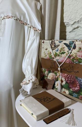 6 قطع شنطة طقم الصلاة الفاخرة + مصحف حجم المعتاد +...