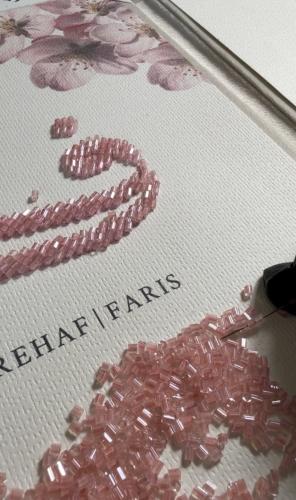 مجلة مخملية او جلد تفصيل حسب الطلب بتطريز الخرز ال...