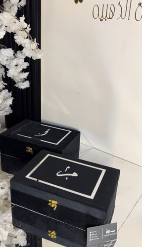 مجموعه فاخره بوكس مخملي بتنسيق الاكريلك +مصحف حجم...