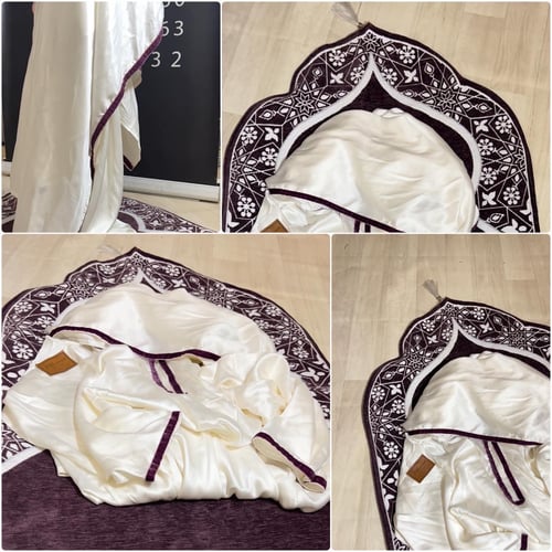 طقم سجاده سفن طبي +شرشف جلال صلاه قماش قطن الكويتي...