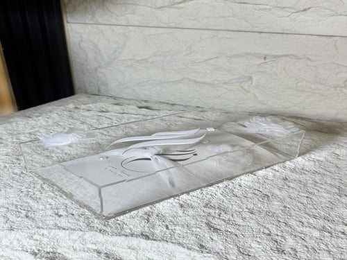 بوكس اكريلك +رسالةالعمر قابل لتعديل الرسالة شامل ا...