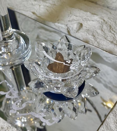 مجوعة المبخرة الكريستال ورد ٢ قطع