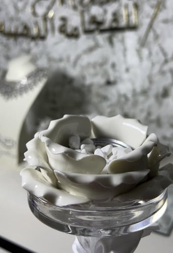 مجموعة مبخره ملكيه علبه العود +مبخره +استاند مرايا...