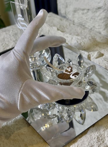 مجوعة المبخرة الكريستال ورد ٣ قطع