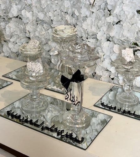 مجموعة المباخر الملكيه الكرستال٣قطع علبه البخور +ا...