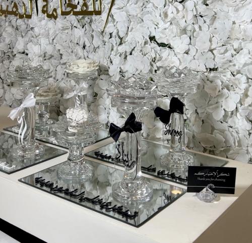 مجموعة المباخر الملكيه الكرستال٣قطع علبه البخور +ا...