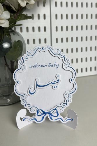 Tabletop prominent card