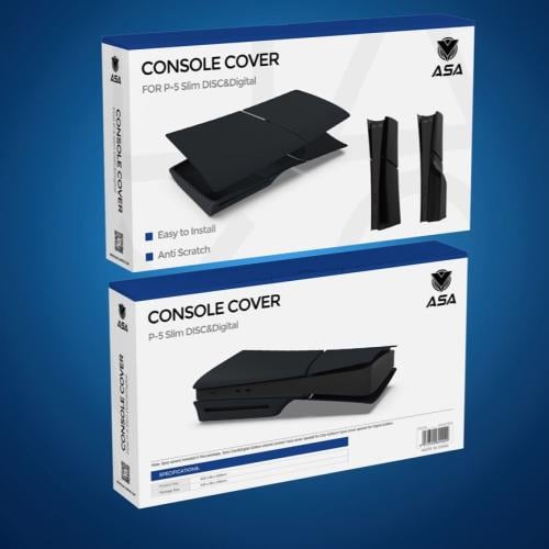 Colorful cover and cover for the PlayStation 5 device - Slem version, with disc input