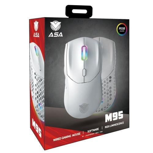 Wired mouse ASA M95 white