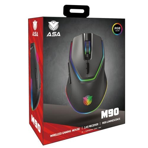 ASA M90 wireless black mouse