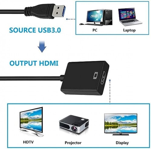 وصلة USB إلى HDMI، وصلة USB 3.0/2.0 إلى HDMI محول،...