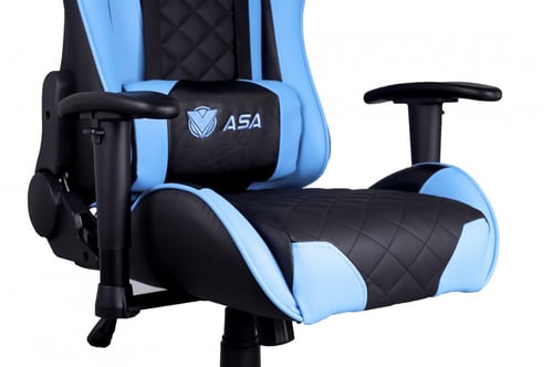 ASA كرسي قيمنق دايموند - Black + light Blue