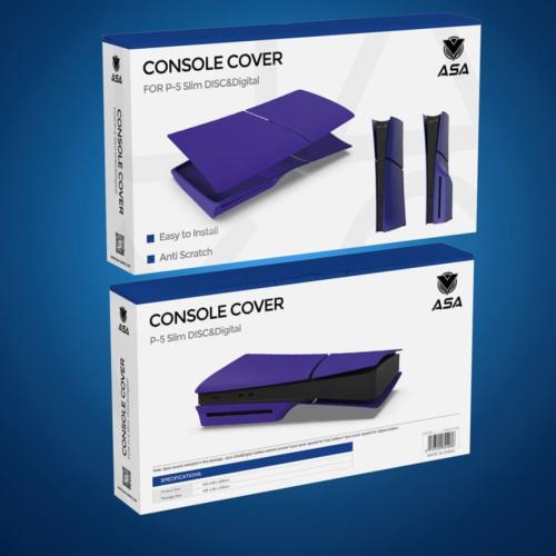 Colorful cover and cover for the PlayStation 5 device - Slem version, with disc input