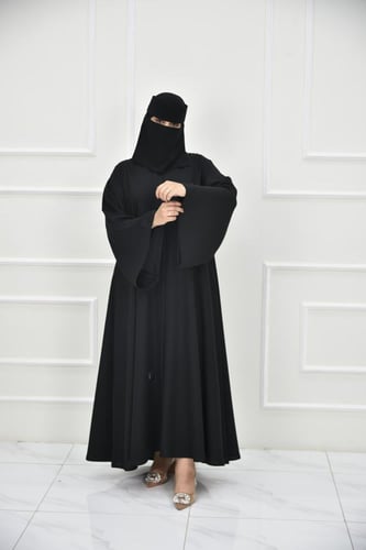 عباية سادة كلوش بكسرة من الخلف