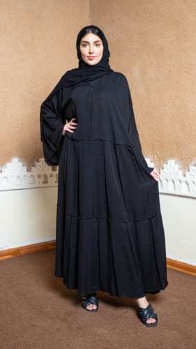 عباية lavania كلوش المزينة بتكسيرات في الامام والخ...