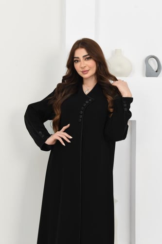 عبايه سودا كلاسيكي