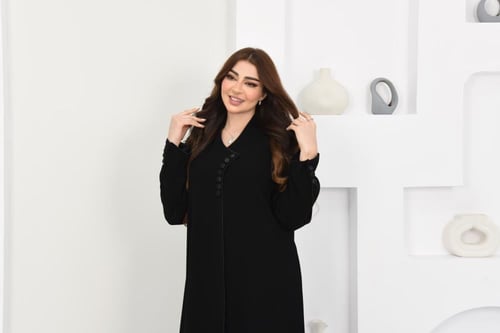 عبايه سودا كلاسيكي