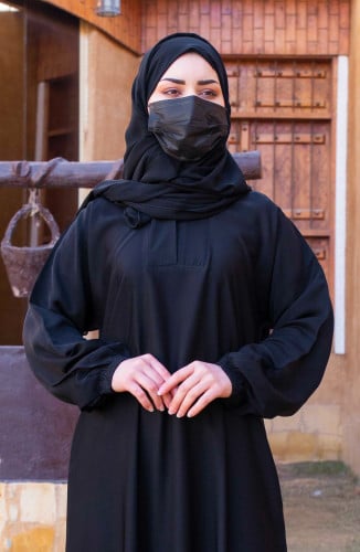 طرحة اسود سادة كبير طول مترين *عرض متر