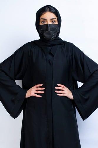 عباية lavania كلوش كم مربع سادة