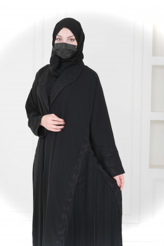 عباية lavania عباية كلوش بكسرات جانبية