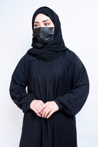 عباية lavania كم مطاط سادة