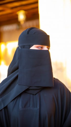 نقاب مطاط منكس قصير