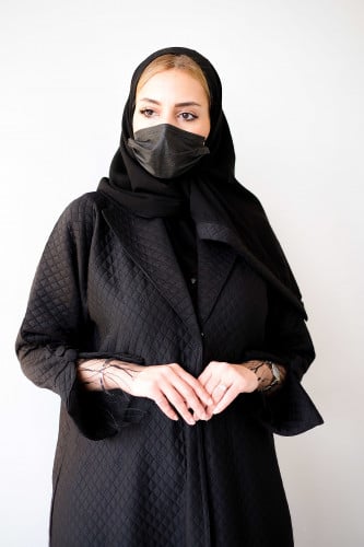 عباية lavania شتوي باكمام مزينة بزراير ملبسة