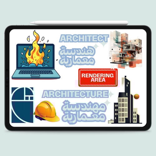 استيكرات الرقمية لتخصص هندسة معمارية