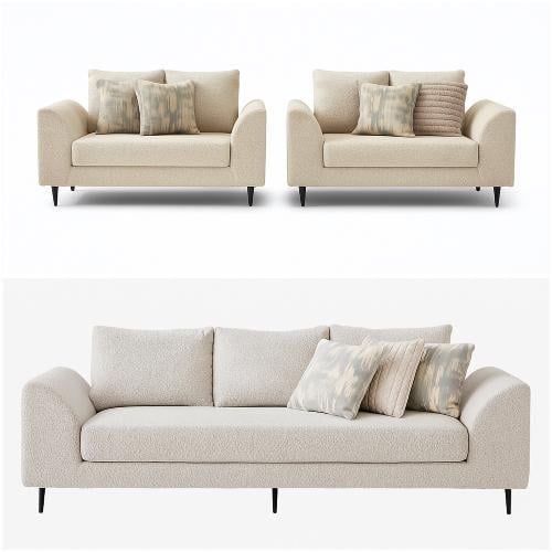 طقم كنب بوكليه 3 قطع